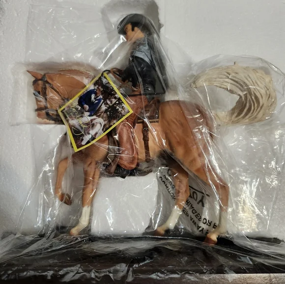 Breyer Elvis and Rising Sun Figurine - Palomino, White Mane